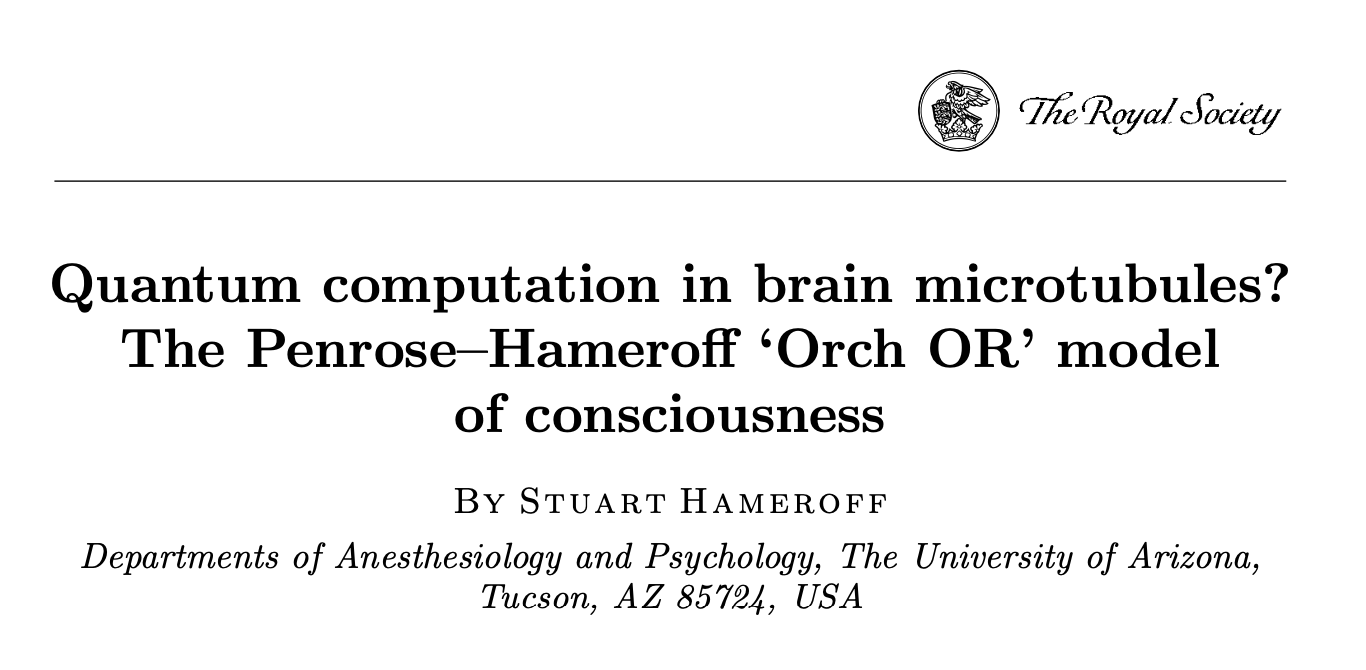 Quantum computation in brain microtubules? The Penrose-Hameroff Orch OR model of consciousness